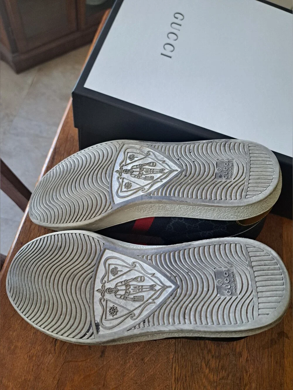 Gucci Ace High Top Sneakers (Authentic)